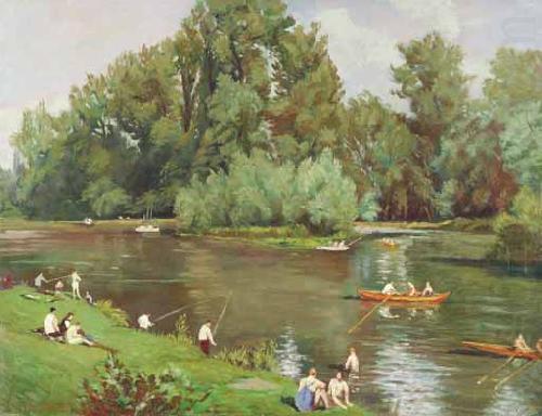 Emile Bernard Au bord de la Marne china oil painting image